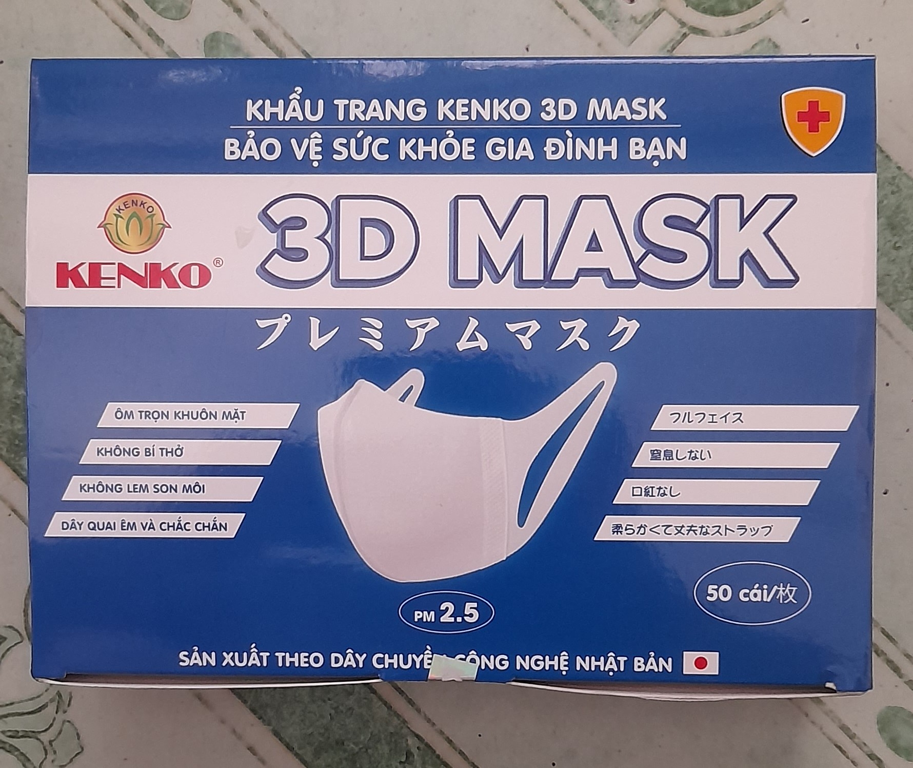 Khẩu trang 3D KENKO người lớn (h50c)