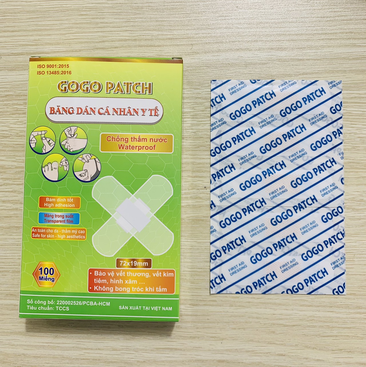 BCN GOGO PATCH 19X72MM TRONG SUỐT (h100m)