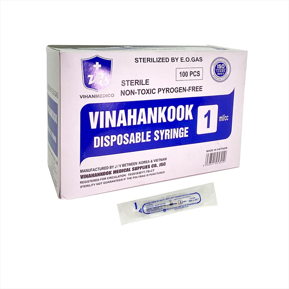 Bơm Tiêm 1cc 26G h100ống(PC)