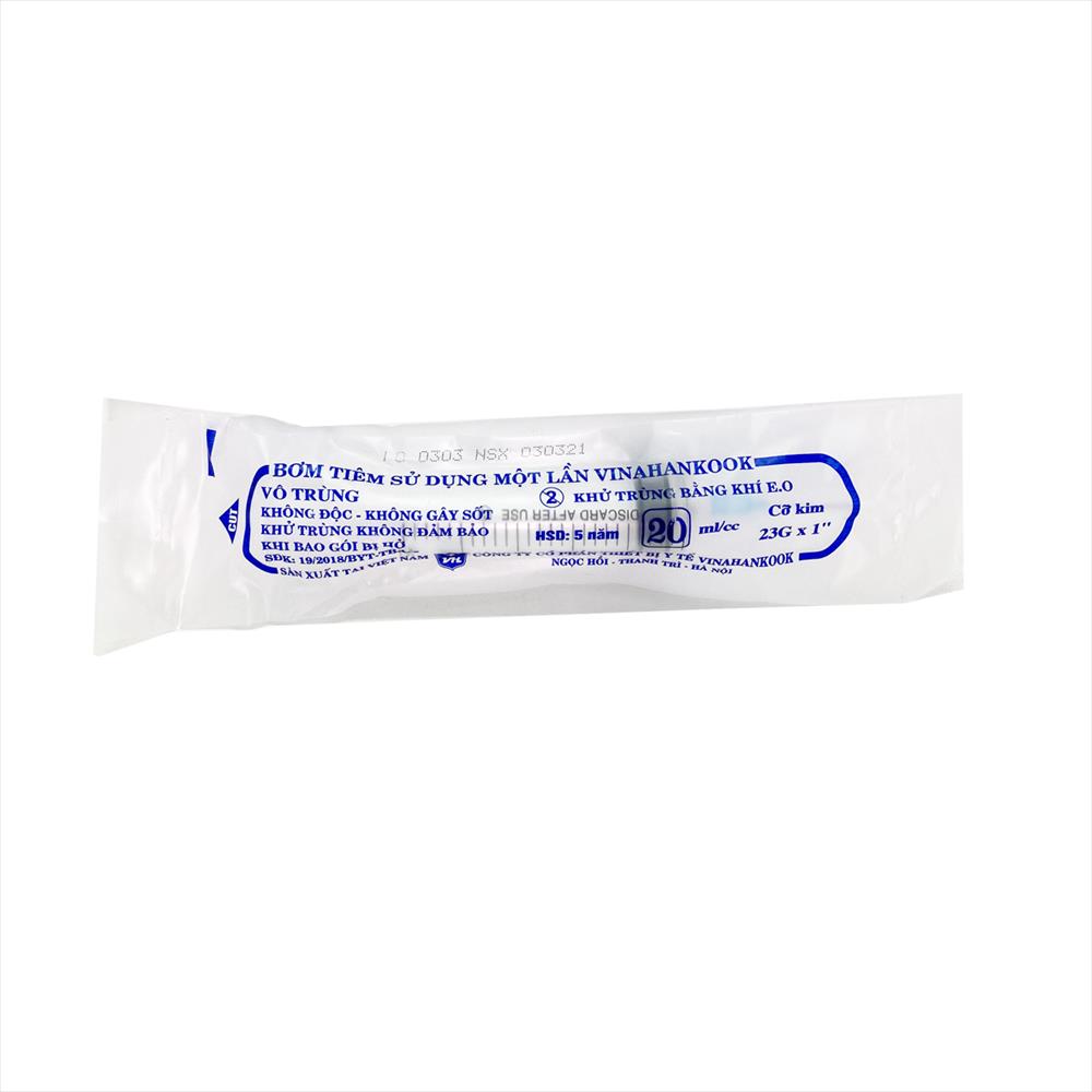 Bơm Tiêm 20cc 23G ống(PC)