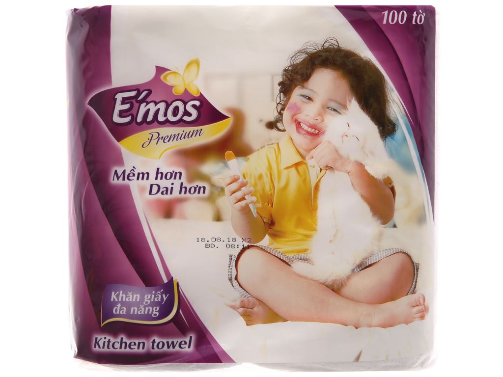 khăn giấy vuông E'mos