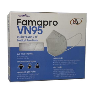 KHẨU TRANG FAMAPRO VN95 TRẮNG (hộp 10c)
