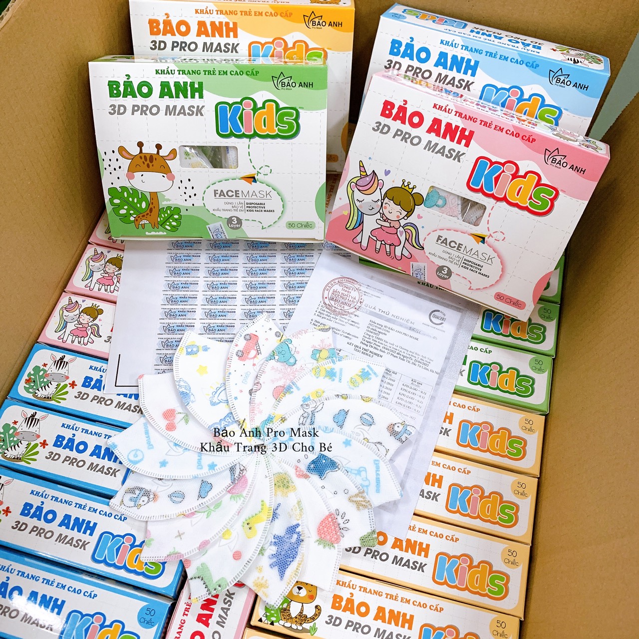 Khẩu trang 3D BA em bé