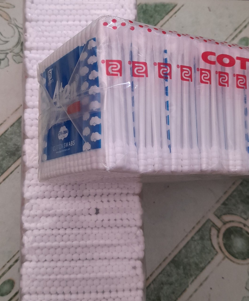 TĂM BÔNG NHỰA 1 ĐẦU XOẮN (bịch 12 gói/90 que)(BT)